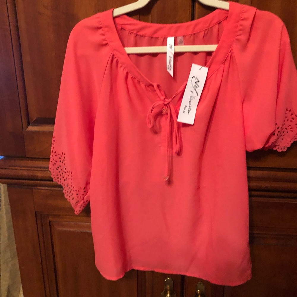 Coral blouse small